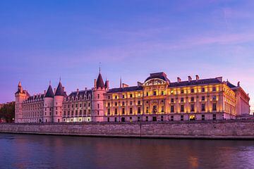 Gezicht op historische gebouwen in Parijs, Frankrijk van Rico Ködder