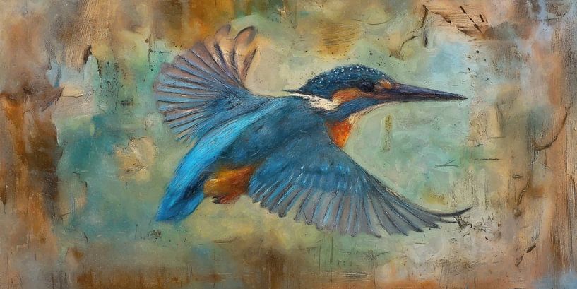 Kingfisher in Flight | Blue Grace on the Wings by Whale & Sons