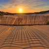 Coucher de soleil dans le parc Westduin près de Kijkduin et Scheveningen sur Rob Kints