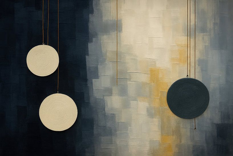 Geometric discs with texture by Art & Soul Creations