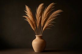 Stilleben mit Pampa und Vase von Art & Soul Creations