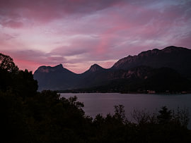 Sunset Lac d'Annecy