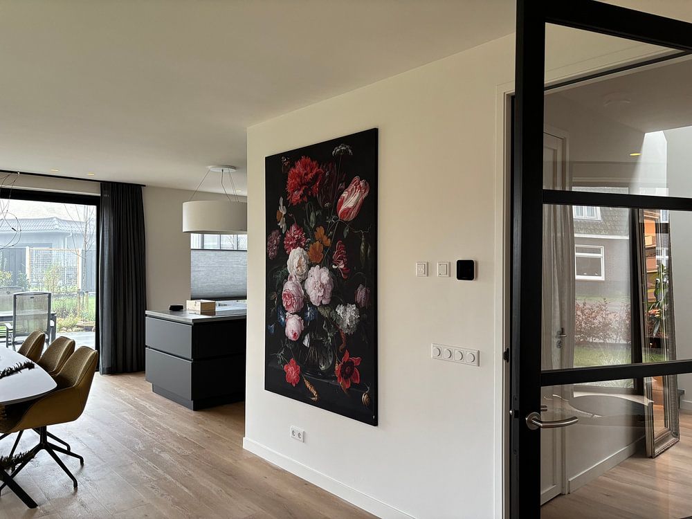 Blumenstrauß in einer Glasvase, Jan Davidsz. de Heem 