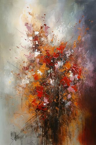 Modern Impressionisme Abstract Bloemenboeket