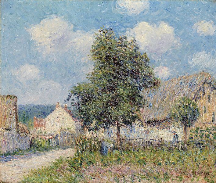 Gustave Loiseau~Farmhouse in Vaudreuil van finemasterpiece