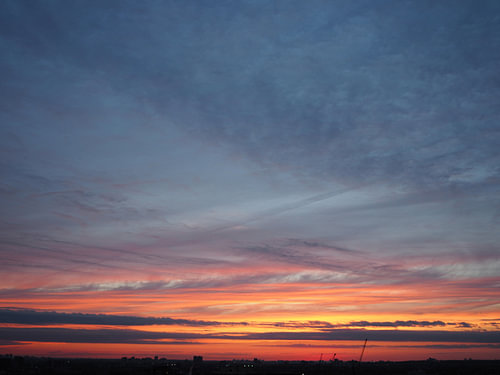 Zonsondergang boven Toronto