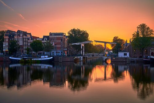 Uitzicht op de Walter Süskindbrug in Amsterdam, 2019