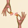 hand vijgcactus bloem (gezien bij vtwonen) van Klaudia Kogut thumbnail