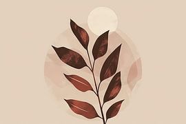 Geometric plant composition by Poster Art Shop
