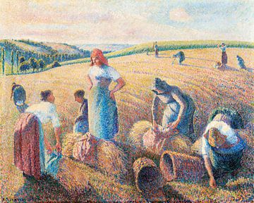 The gleaners (1889) painting by Camille Pissarro von Studio POPPY