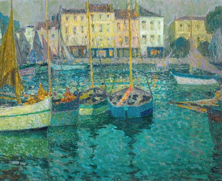 Boten in La Rochelle, Henri Le Sidaner van Meesterlijcke Meesters