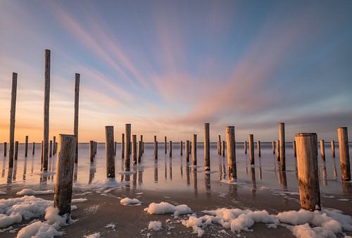 Palendorp Petten, Nordholland im Abendlicht