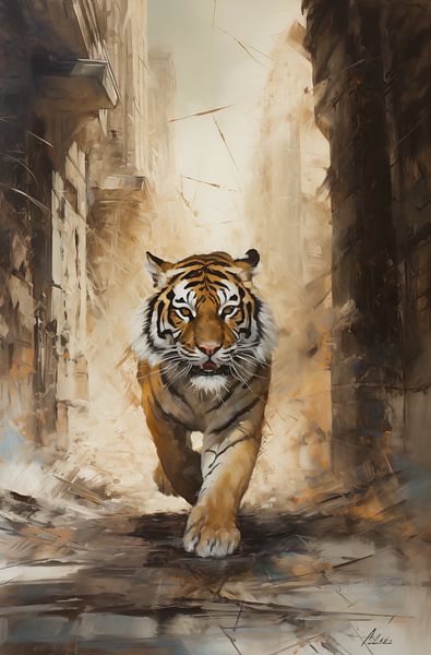 Urban Safari: Tiger on the Threshold by Emil Husstege