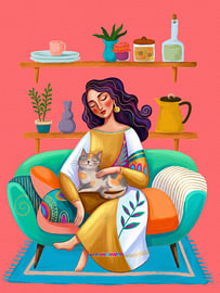 Cozy Companionship by Marja van den Hurk