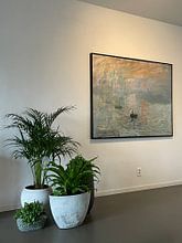 Klantfoto: Zonsopgang (Impression, soleil levant), Claude Monet, op canvas