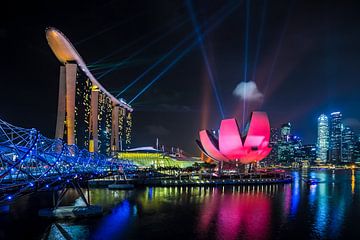 Singapur Lasershow von Tom Uhlenberg