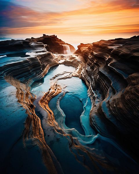 Abends am Meer von fernlichtsicht