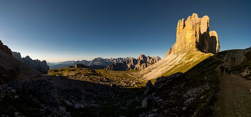 The famous Tre Cime in the Dolomites