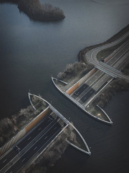 Aqueduc vu d'en haut (N302 près de Harderwijk) par Tom Knotter
