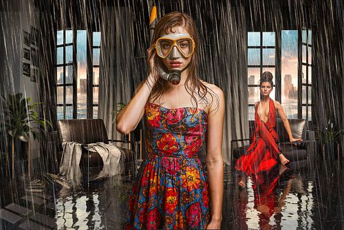 Natte Glamour – Elegantie in de Chaos