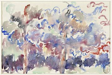 Rik Wouters - Landschaft, Boitsfort, mit blühenden Obstbäumen (1892 - 1916) von Peter Balan