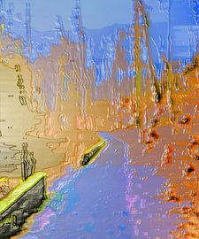 Maixstraße Borsberghänge [60 cm x 50 cm] von Anna Kasten