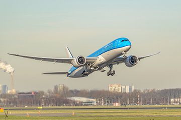Décollage du Boeing 787-9 Carnation de KLM. sur Jaap van den Berg