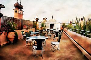 Dachterrassenblick Marrakesch 2