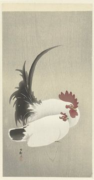 Cock and Hen, Ohara Koson