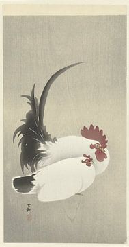 Haan en hen, Ohara Koson