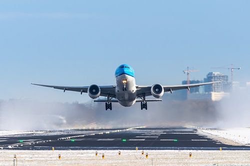 KLM Boeing 777 vertrekkend vanaf Amsterdam Airport Schiphol