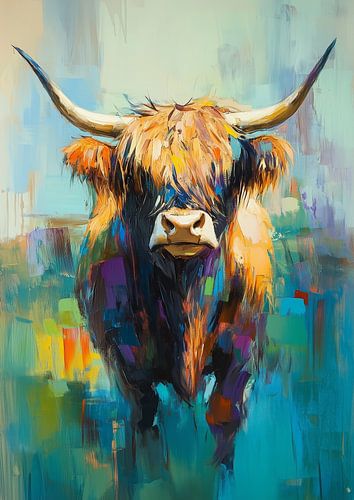 Highlander écossais en couleur