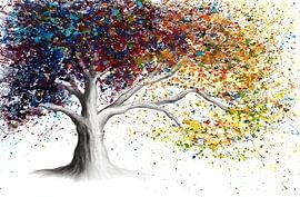 Ein ästhetischer Baum im Herbst von Alfi Aminuddin