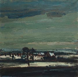 Winter in the Village by BowiScapes - Fine Art and Urban Wall Art