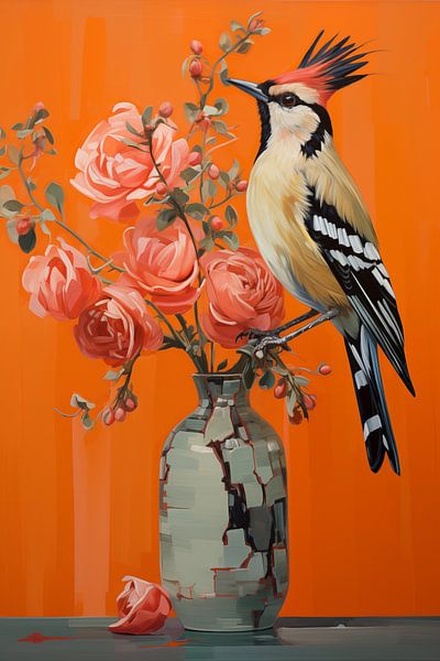 The roses and the bird by NJ Midnight Studio