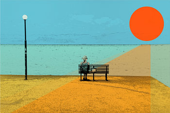 sunny day by the see