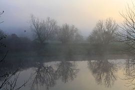 In fog on the Saale by Karina Gebert