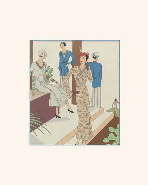 Das Wunder | Historischer Art Deco Modedruck | Vintage Anzeige in neuer moderner und schicker Jacke von NOONY