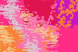 Pop of colour. Joyful reflections. Abstract art in neon colors. by Dina Dankers