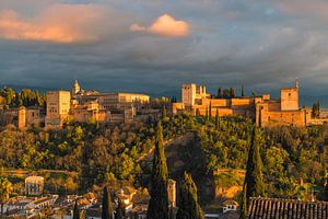 Ein Abend in der Alhambra, Granada, Spanien