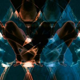 Spiritual Desire 3D in blue von Lovetassie Art