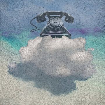 Phone on cloud by Yvonne Smits