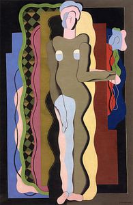 Akt mit Blume (1928) von Georges Valmier