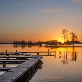 Sunrise at Reeuwijkse plassen by Rinus Lasschuyt Fotografie