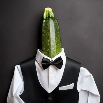 Courgettes in staartjes van Reiner Borner