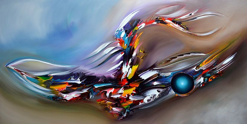 Abstract Flying by Gena Theheartofart