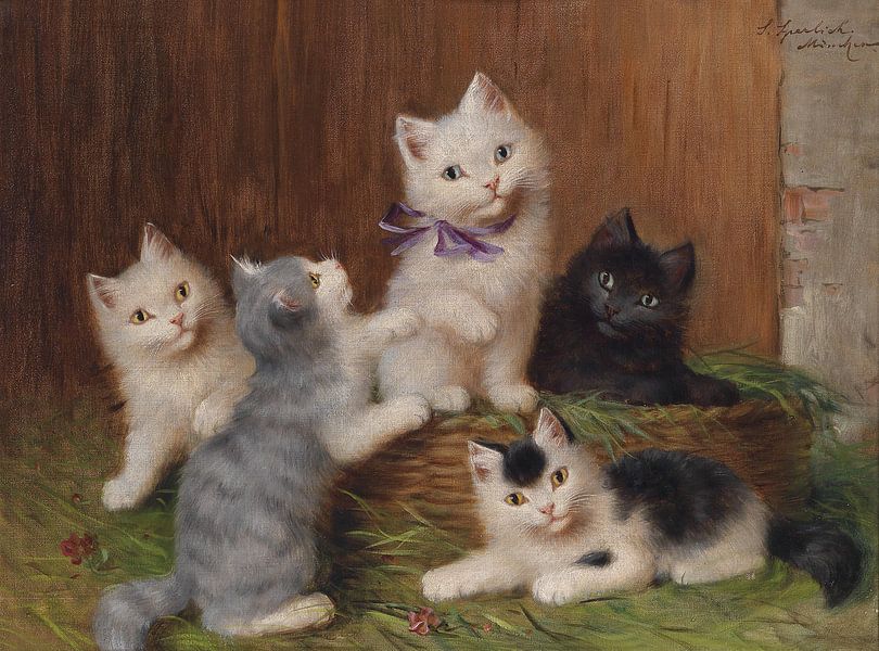 Sophie Sperlich. Les enfants des chats par 1000 Schilderijen