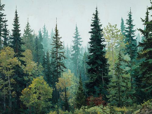 Woodland painting