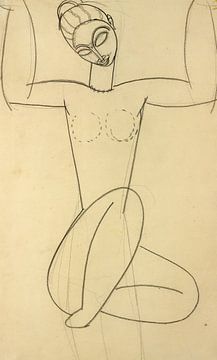 Amedeo Modigliani,Caryatide assise