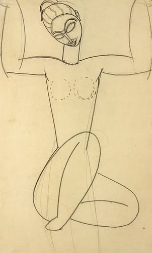 Amedeo Modigliani,Zittende karyatid